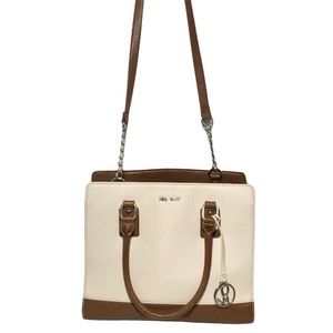 NWOT Nine West Crossbody/Handbag Dark Brown & Cream Colors